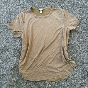 Two Tshirts Tan Orange Short Sleeves